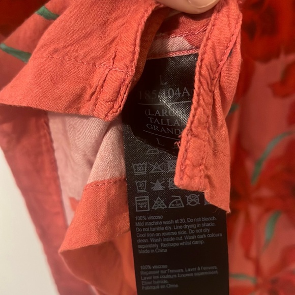 All Saint’s Relaxed Camp Shirt Virgen de Guadalupe Rare Print Large - Picture 4 of 5